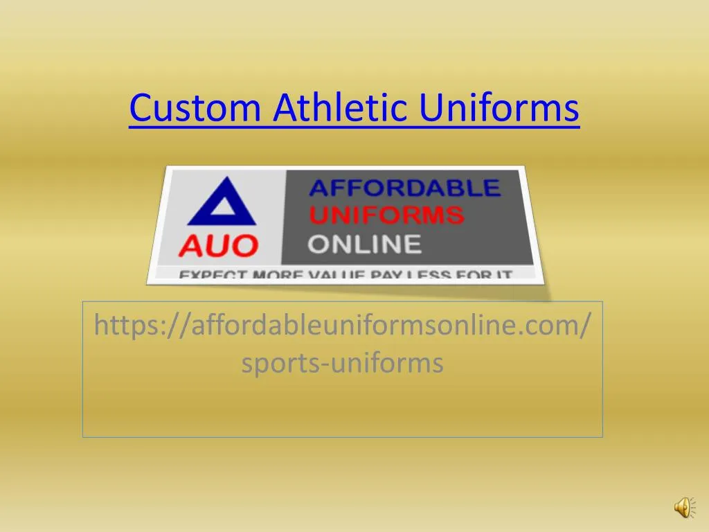 custom athletic uniforms