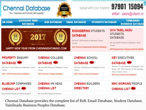 Student Database in Chennai