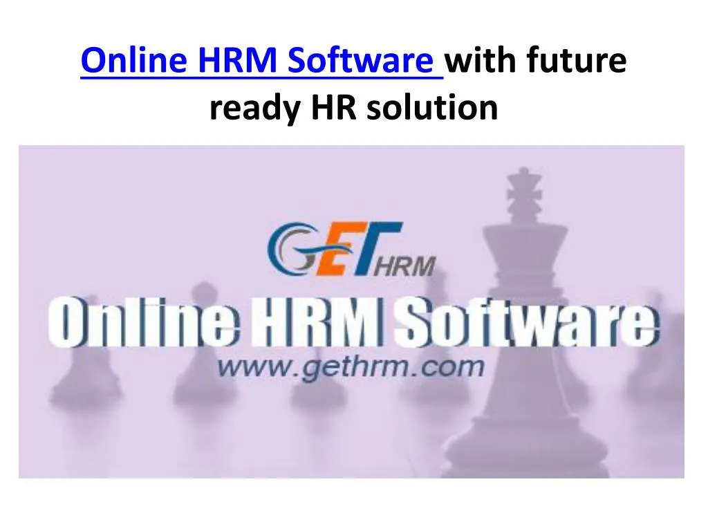 online hrm software with future ready hr solution