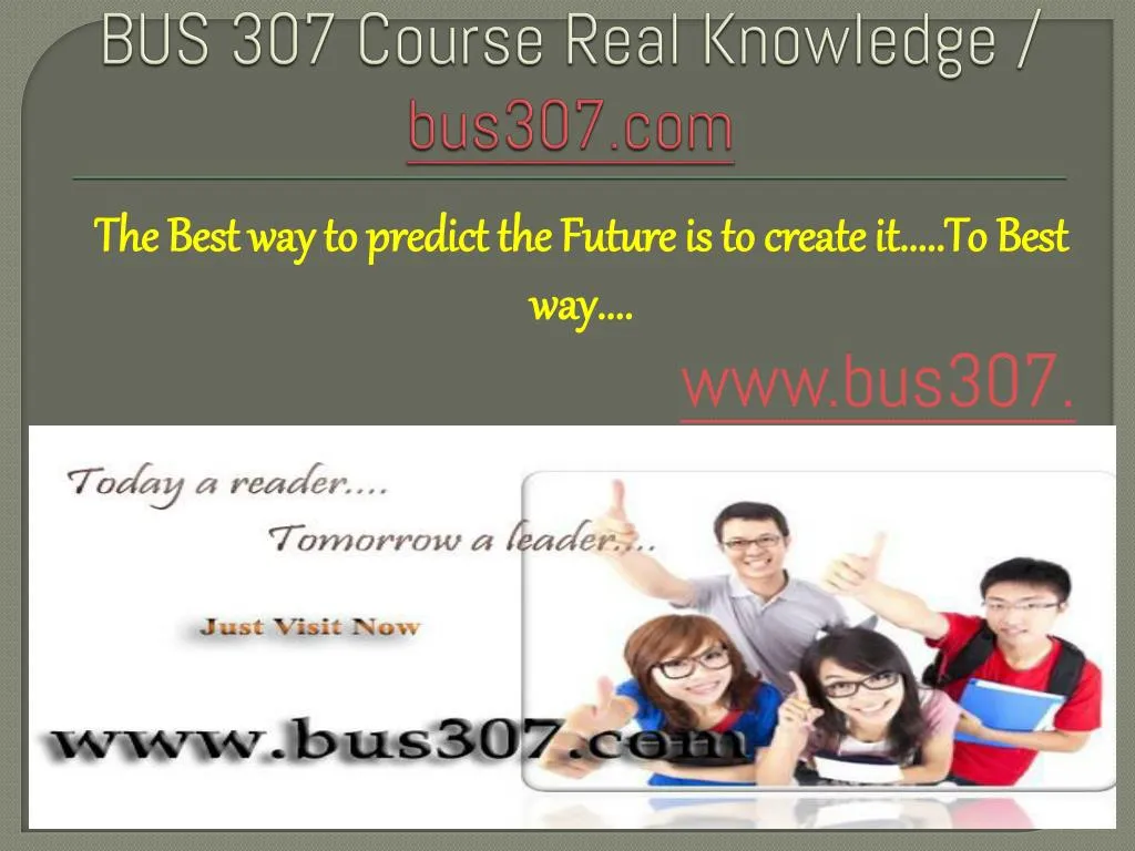bus 307 course real knowledge bus307 com