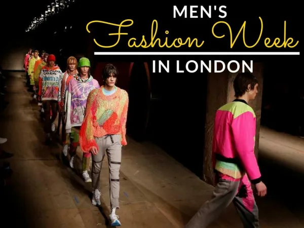 Men's Fashion Week in London