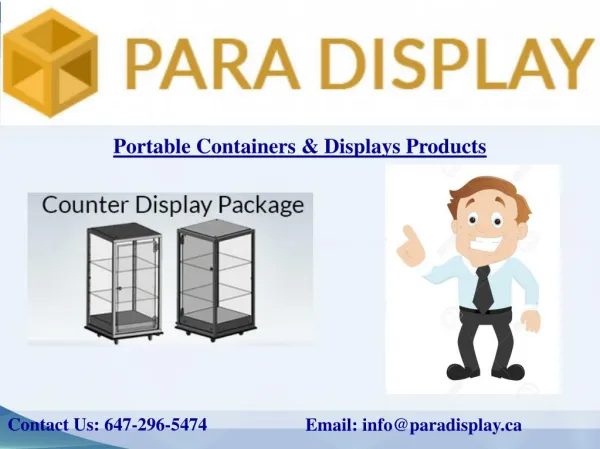 Select Your Portable Container or Display Products According To Your Choice