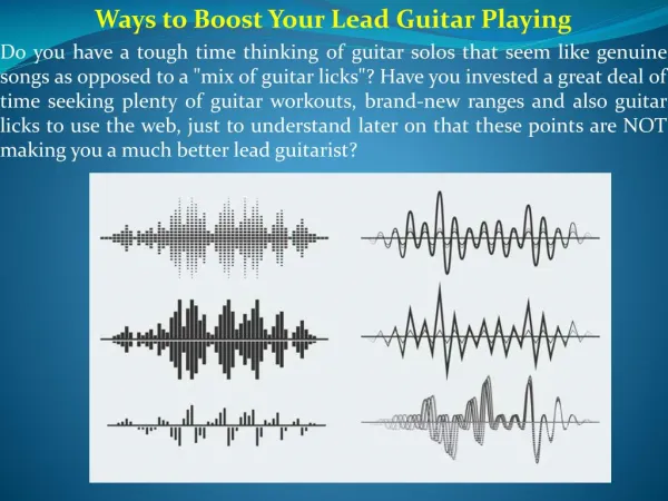 Ways to Boost Your Lead Guitar Playing