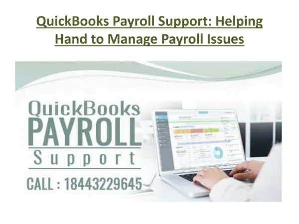 QuickBooks Payroll Support: Helping Hand to Manage Payroll Issues