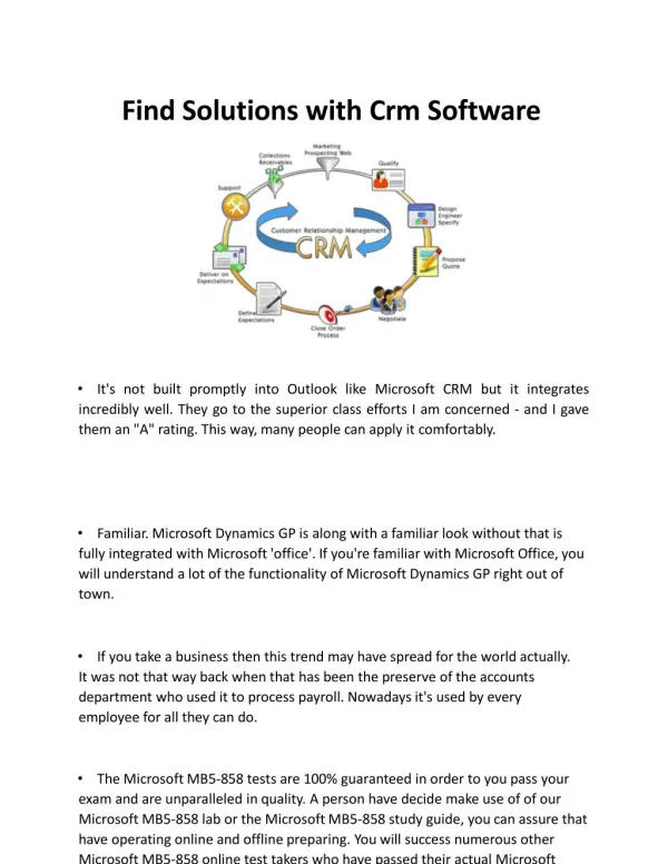 Find Solutions With Crm Software
