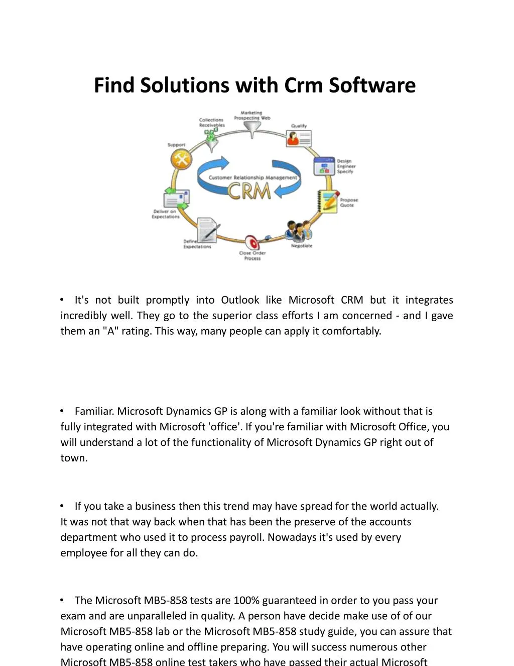 find solu t io n s with crm software