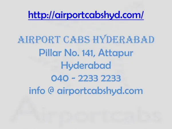 Book the Best Cabs in Hyderabad for a Smooth Travel