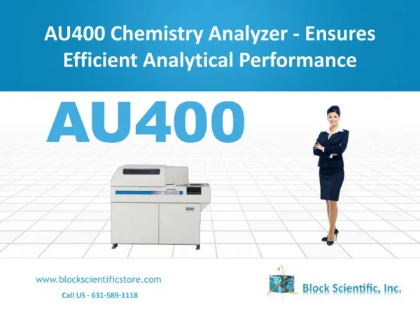 AU400 Chemistry Analyzer - Ensures Efficient Analytical Performance
