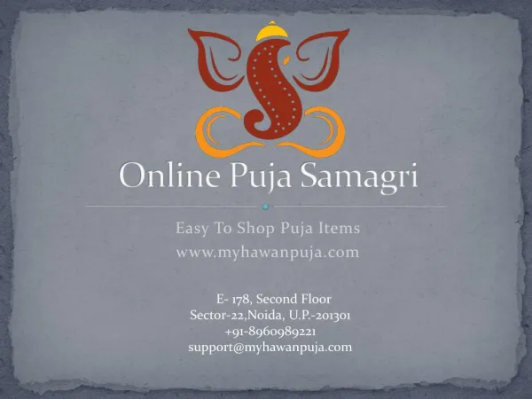 Online Puja Samagri, Puja Items - Myhawanpuja.com