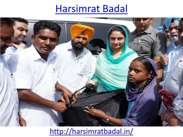 Union Cabinet Minister of Food Processing is Harsimrat Badal