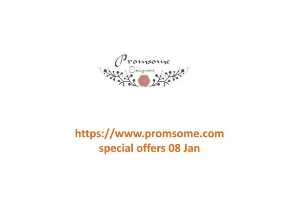www.promsome.com special offers 08 Jan