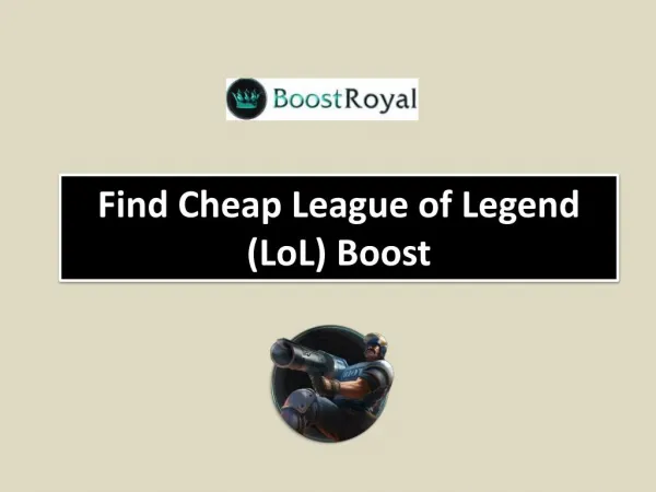 Find Cheap League of Legend (LoL)