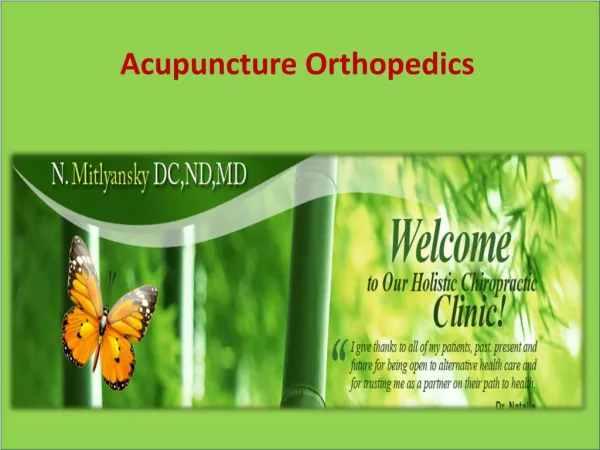 Acupuncture Orthopedics