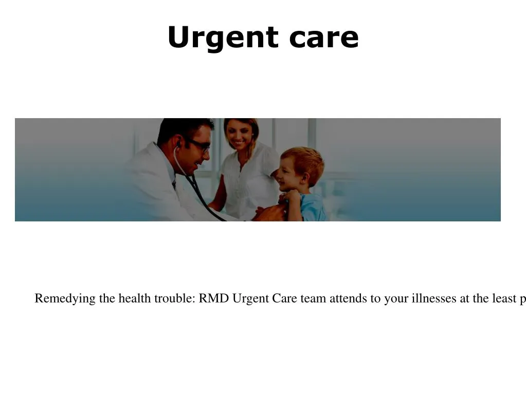 urgent care