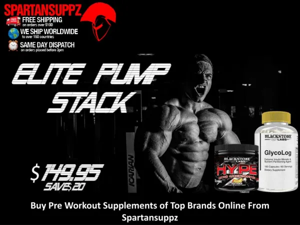 Buy Pre Workout Supplements of Top Brands Online From Spartansuppz