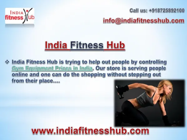 India Fitness Hub- Find All Sorts of Online Gym Equipment Here