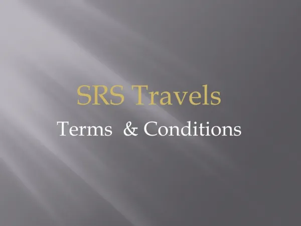 SRS Travels-Online Bus Ticket Booking
