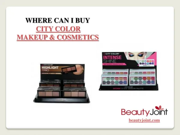 Where Can I Buy City Color Cosmetics