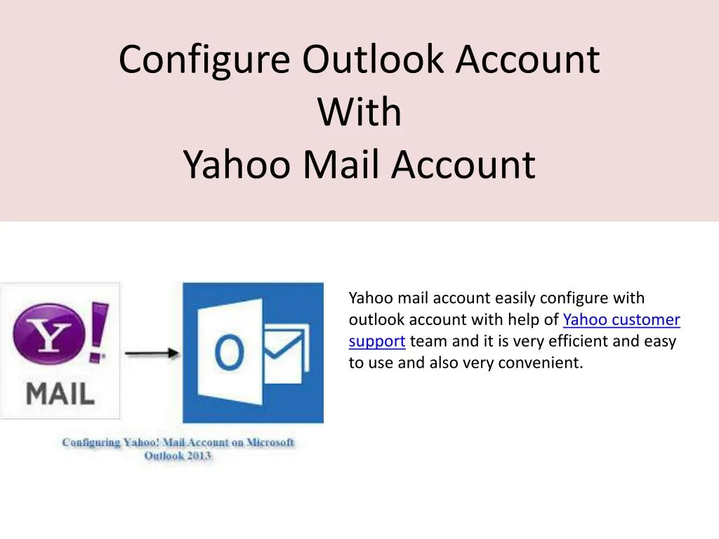 configure outlook account with yahoo mail account