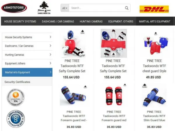 Arndtstore Aims to Cater High Quality Taekwondo Protective gears to Its Customers at the Lowest Price
