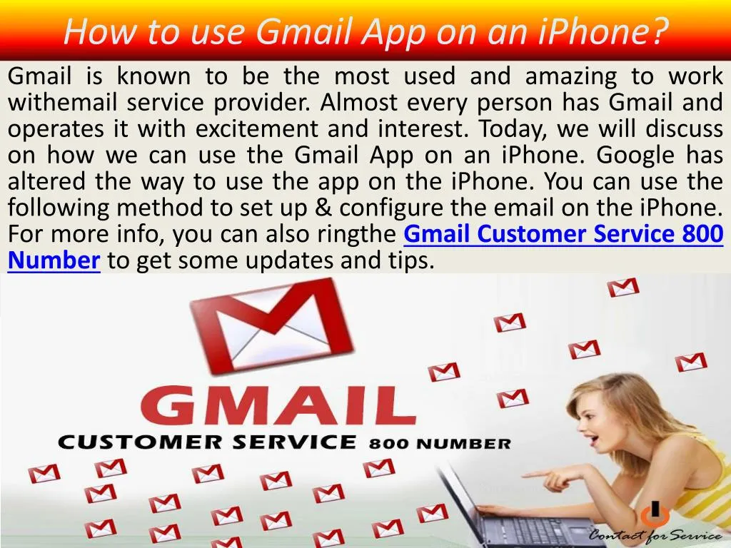 how to use gmail app on an iphone
