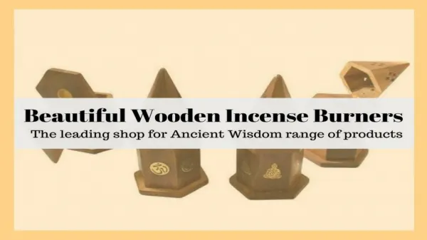 Beautiful Wooden Incense Burners