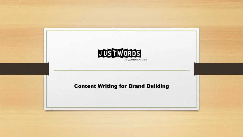 content writing for brand building