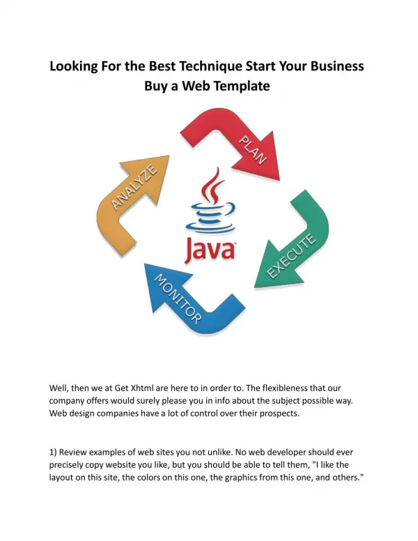 Looking For The Best Technique Start Your Business Buy A Web Template