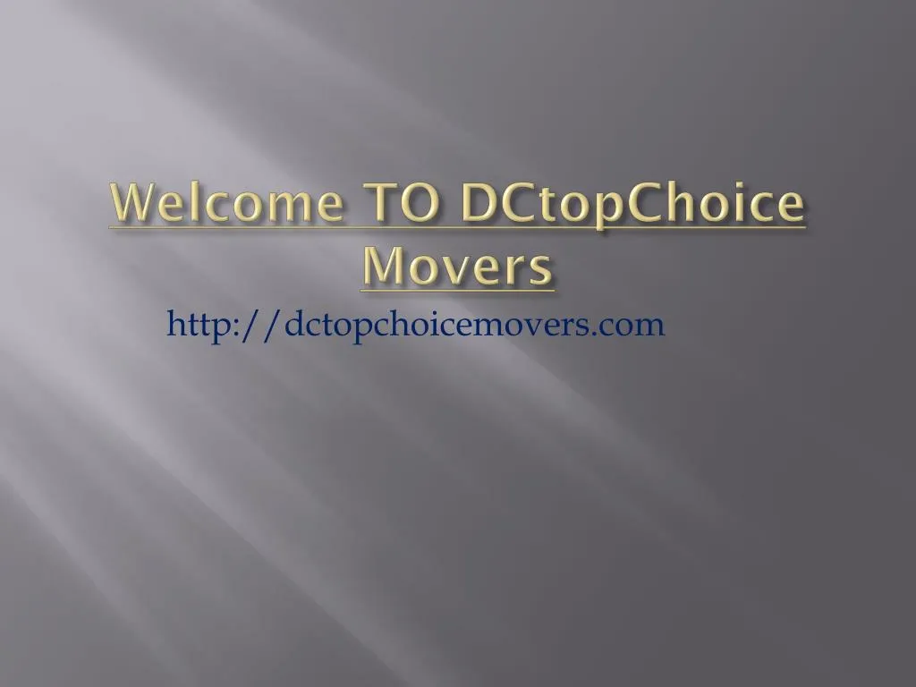 welcome to dctopchoice movers