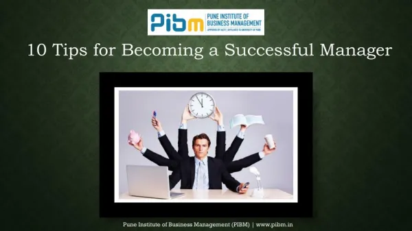 Tips to become successful manager