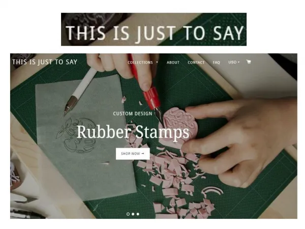 this is just to say | custom rubber stamps and linocuts by Tian Gan