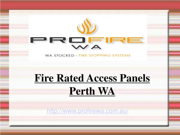 Fire Rated Access Panels - PerthWA