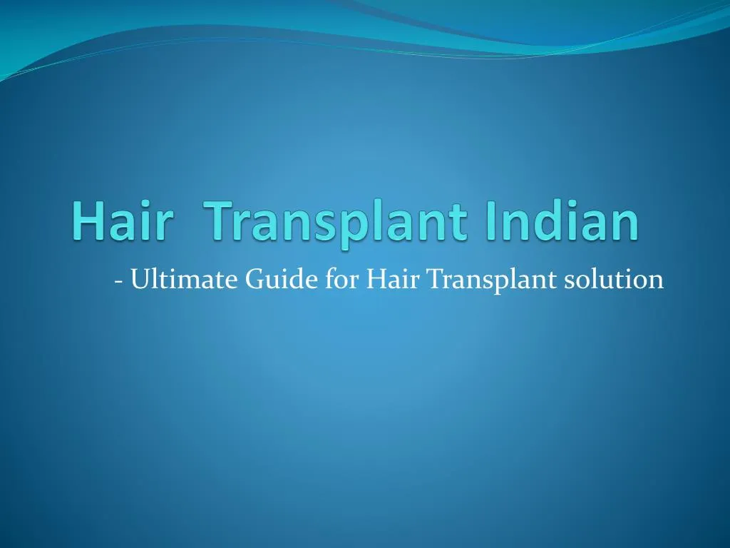 hair transplant indian