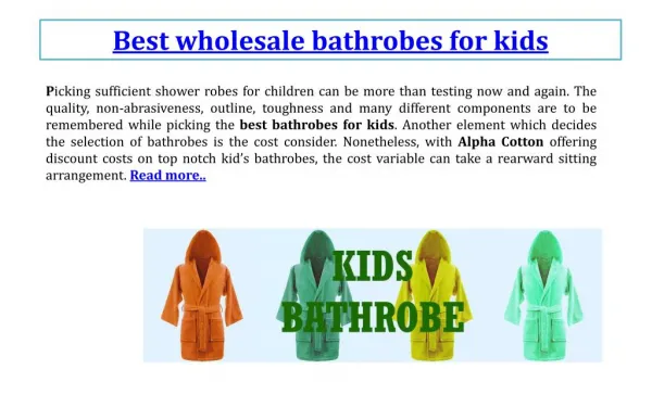 Best wholesale bathrobes