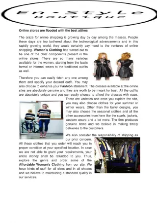 Cheap woman’s clothing - slide 1