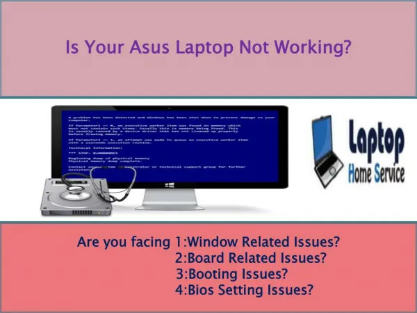Asus Laptop Repair in Delhi NCR - Home Service Charge Rs.250