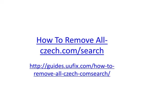 How to Remove All-czech.comsearch