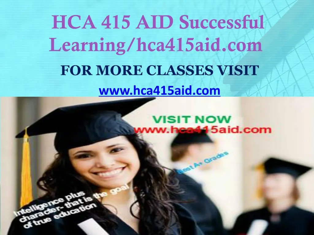 hca 415 aid successful learning hca415aid com