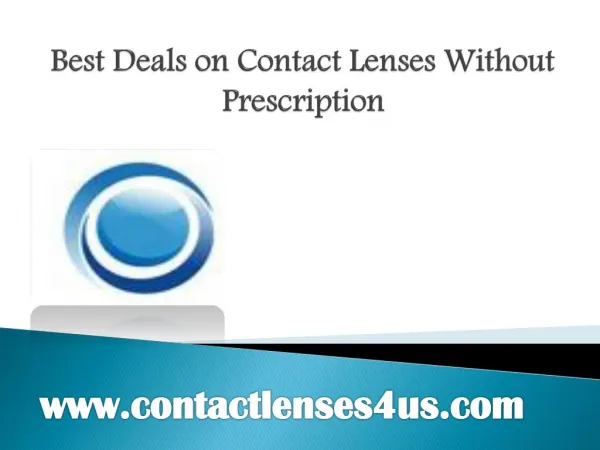 Best Deals on Contact Lenses Without Prescription - www.contactlenses4us.com