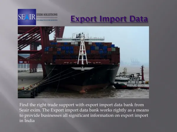 Download Export Import Data from Seair Exim