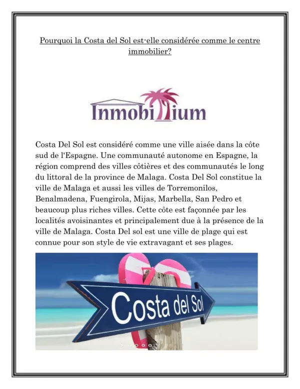 Immobilier Costadelsol | inmobillium.fr