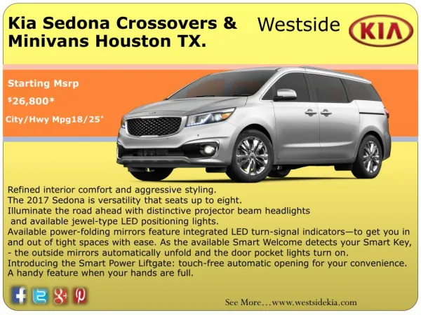 Kia Sedona Best Deal Price Of Houston TX. Kia Dealer