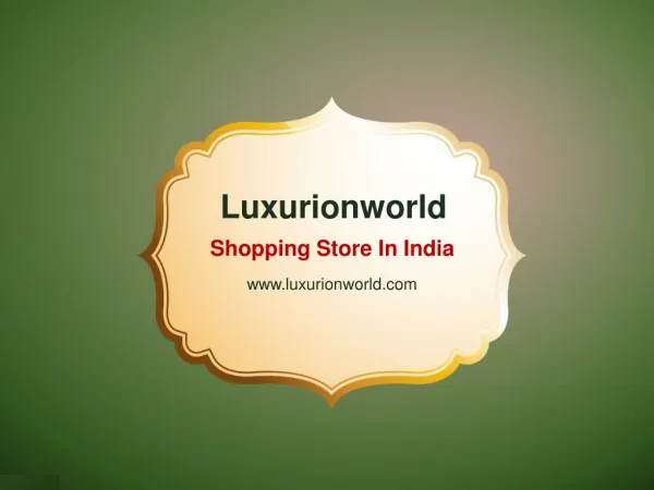 Latest Collection of Sarees From Luxurionworld