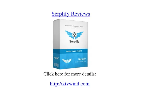Serplify Reviews