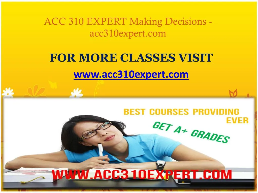 acc 310 expert making decisions acc310expert com