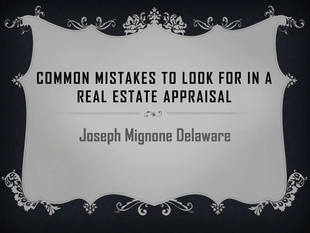 common mistakes to look for in a real estate appraisal