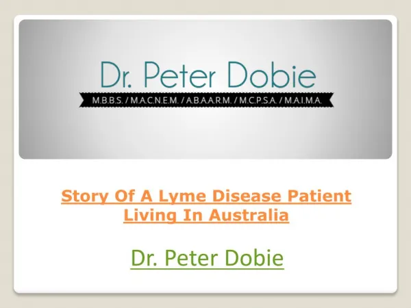 Story Of A Lyme Disease Patient Living In Australia