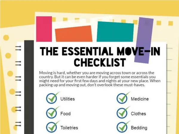 The essential move-in checklist