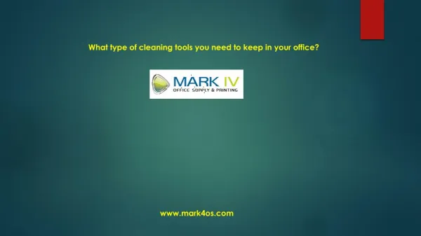 Know What Are The Cleaning Tools Required In Office