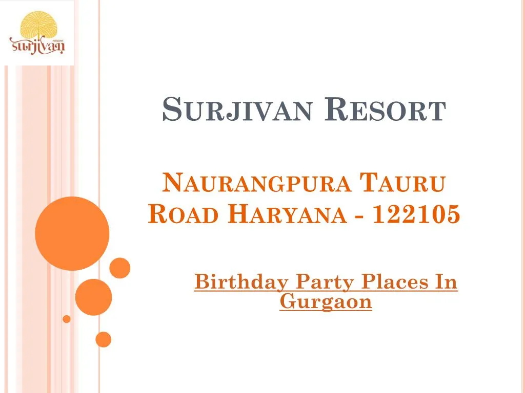 surjivan resort naurangpura tauru road haryana 122105